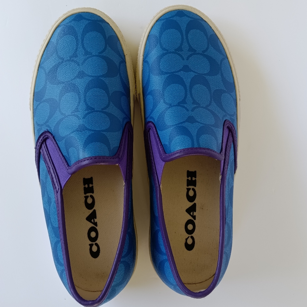 Coach Mens Slip On Skate Sneaker Loafer 9D - Picture 6 of 12